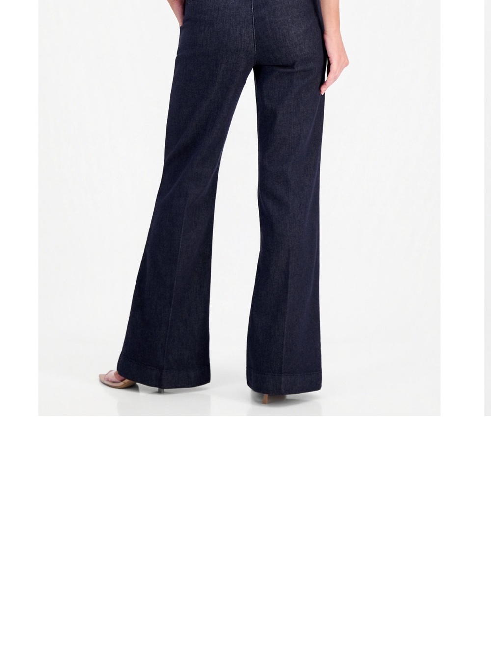 INC Women's Wide Leg Flare Trouser Jeans, Macy's Exclusive NWT -8